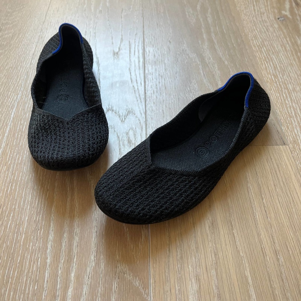 Rothy’s Black Honeycomb Loafers sz 10